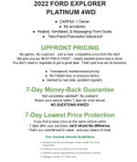 2022 Ford Explorer Platinum 4WD