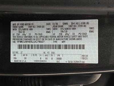 2020 Ford Escape SEL AWD