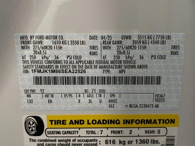 2025 Ford Expedition Max Platinum 4x4