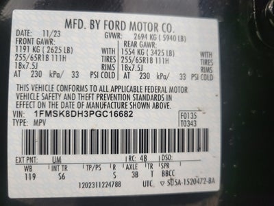 2023 Ford Explorer XLT 4WD