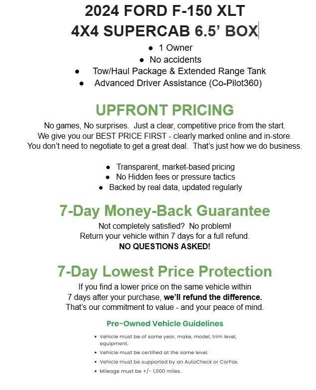 2024 Ford F-150 XLT 4WD SuperCab 6.5' Box