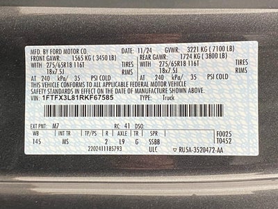 2024 Ford F-150 XLT 4WD SuperCab 6.5' Box