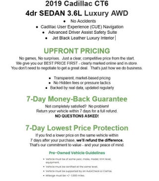 2019 Cadillac CT6 4dr Sdn 3.6L Luxury AWD