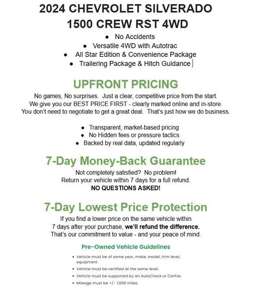 2024 Chevrolet Silverado 1500 4WD Crew Cab 147 RST