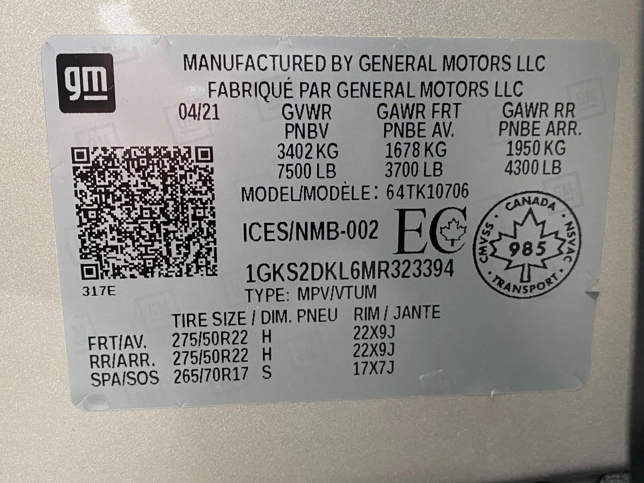 2021 GMC Yukon 4WD 4dr Denali