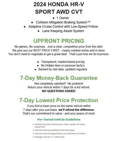 2024 Honda HR-V Sport AWD CVT