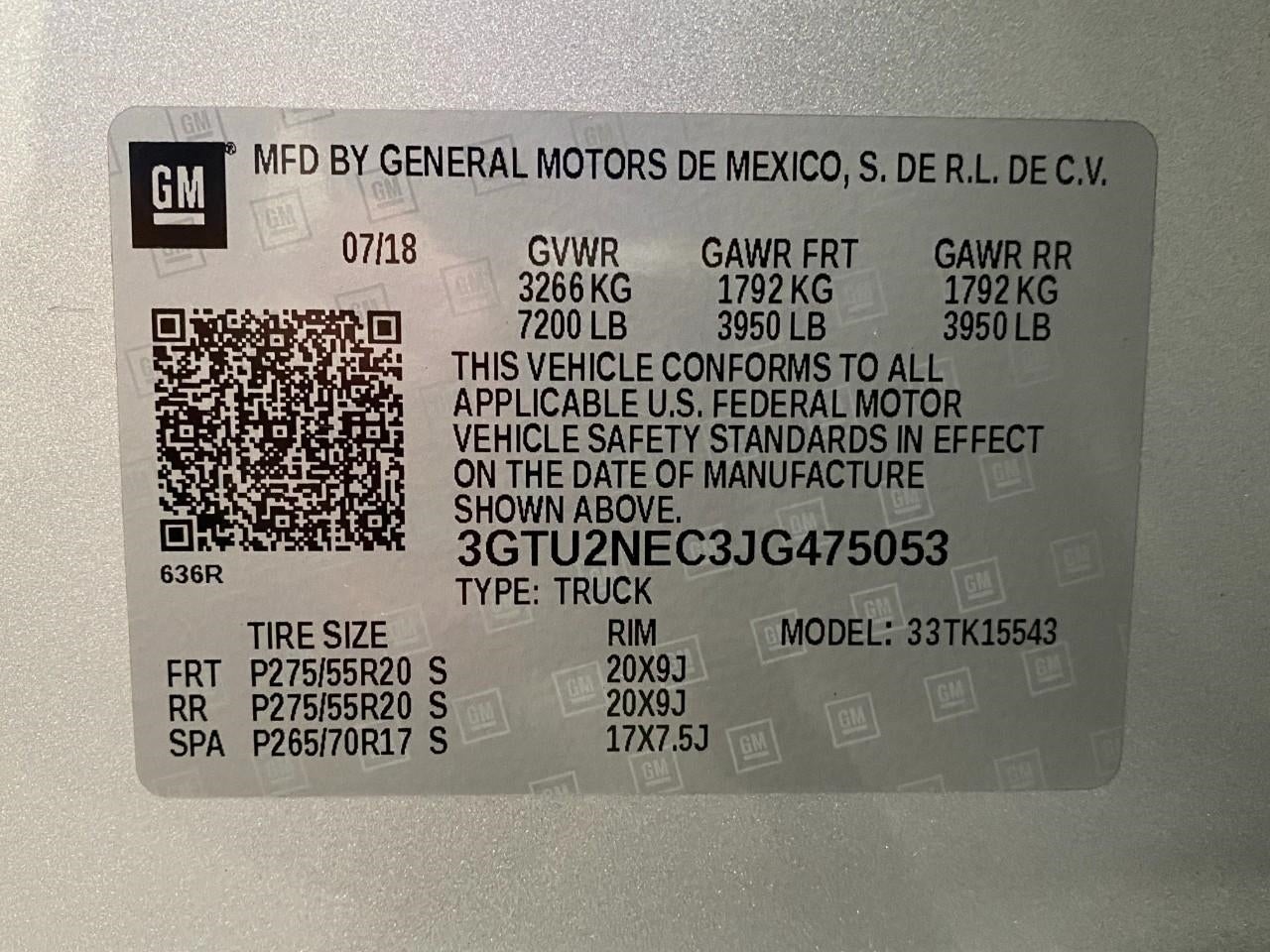 2018 GMC Sierra 1500 4WD Crew Cab 143.5 SLT