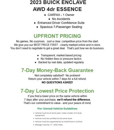 2023 Buick Enclave AWD 4dr Essence