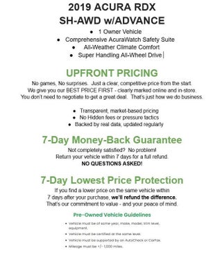 2019 Acura RDX AWD w/Advance Pkg
