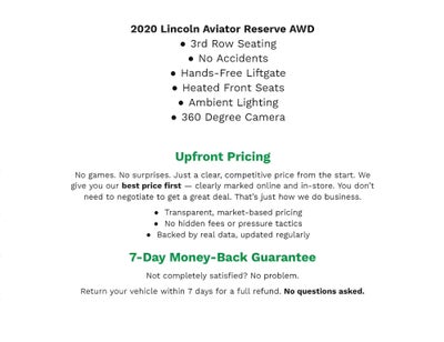 2020 Lincoln Aviator Reserve AWD