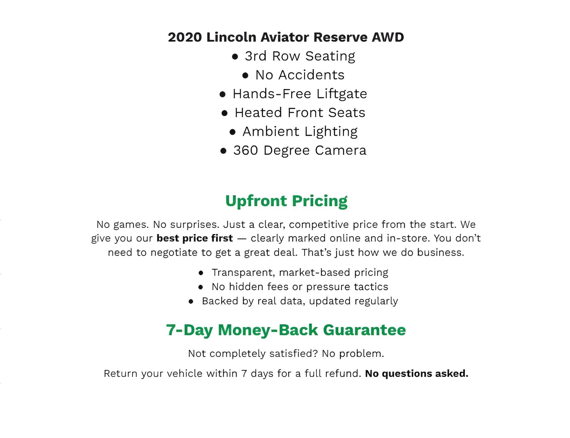 2020 Lincoln Aviator Reserve AWD