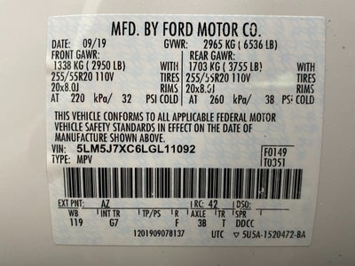 2020 Lincoln Aviator Reserve AWD