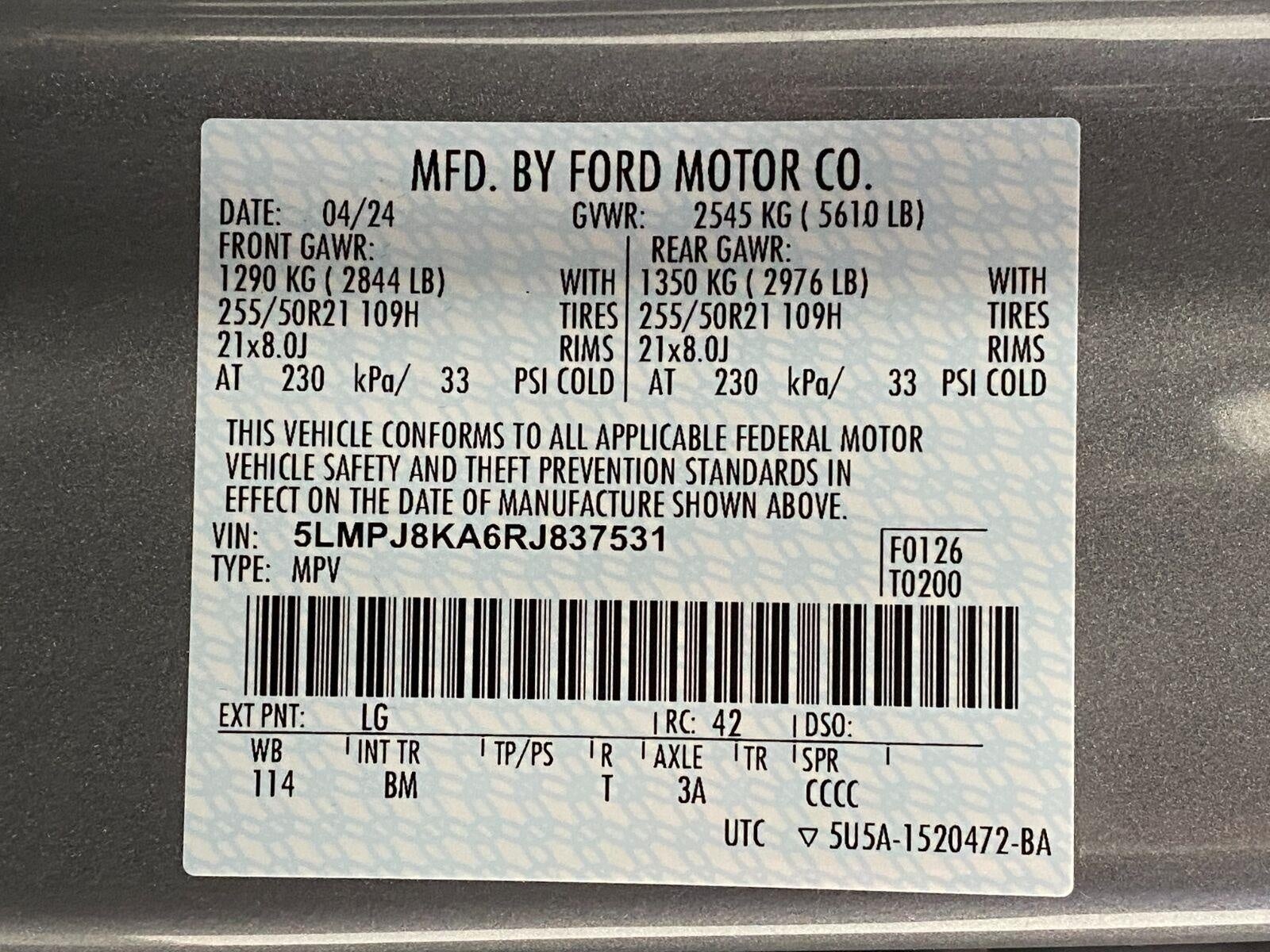 2024 Lincoln Nautilus Reserve AWD