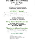 2026 Genesis Electrified GV70 19 AWD