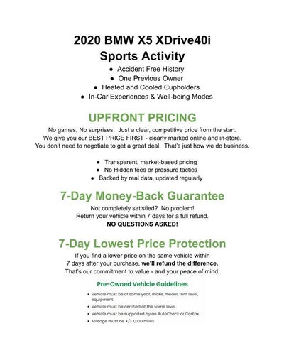 2020 BMW X5 xDrive40i Sports Activity Vehicle