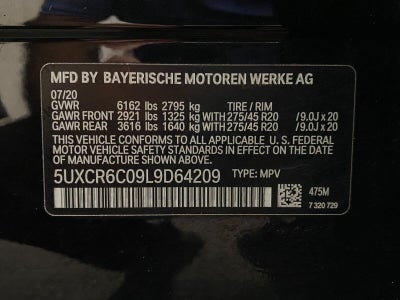 2020 BMW X5 xDrive40i Sports Activity Vehicle