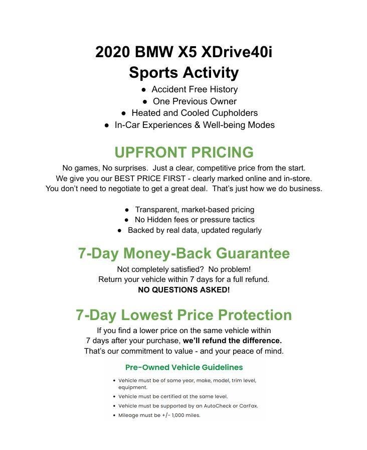 2020 BMW X5 xDrive40i Sports Activity Vehicle