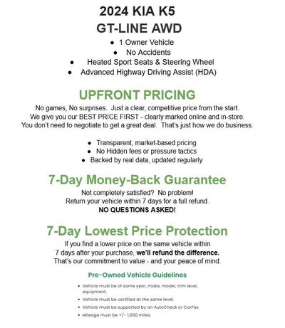 2024 Kia K5 GT-Line Auto AWD