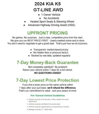 2024 Kia K5 GT-Line Auto AWD
