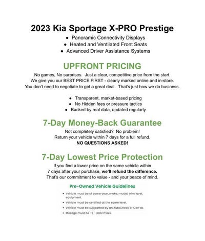 2023 Kia Sportage X-Pro Prestige AWD