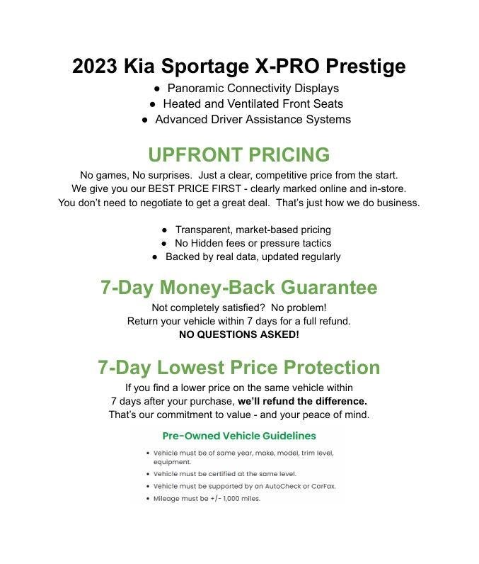 2023 Kia Sportage X-Pro Prestige AWD