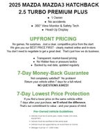 2025 Mazda Mazda3 Hatchback 2.5 Turbo Premium Plus Auto AWD