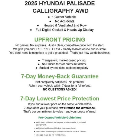 2025 Hyundai Palisade Calligraphy AWD