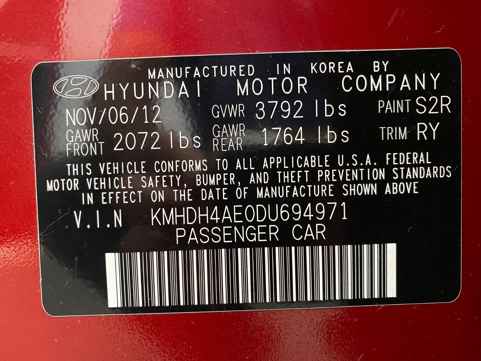 2013 Hyundai Elantra 4dr Sdn Auto Limited