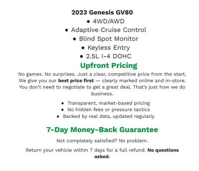 2023 Genesis GV80 2.5T AWD