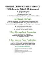 2023 Genesis GV80 3.5T Advanced + AWD