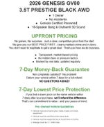 2026 Genesis GV80 3.5T Prestige Black AWD