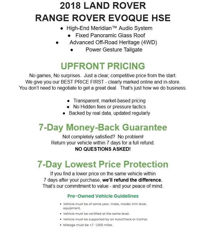 2018 Land Rover Range Rover Evoque 5 Door HSE