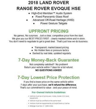 2018 Land Rover Range Rover Evoque 5 Door HSE