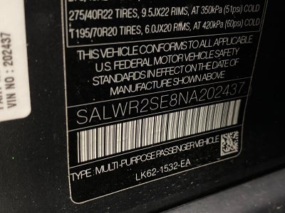 2022 Land Rover Range Rover Sport V8 Supercharged HSE Dynamic