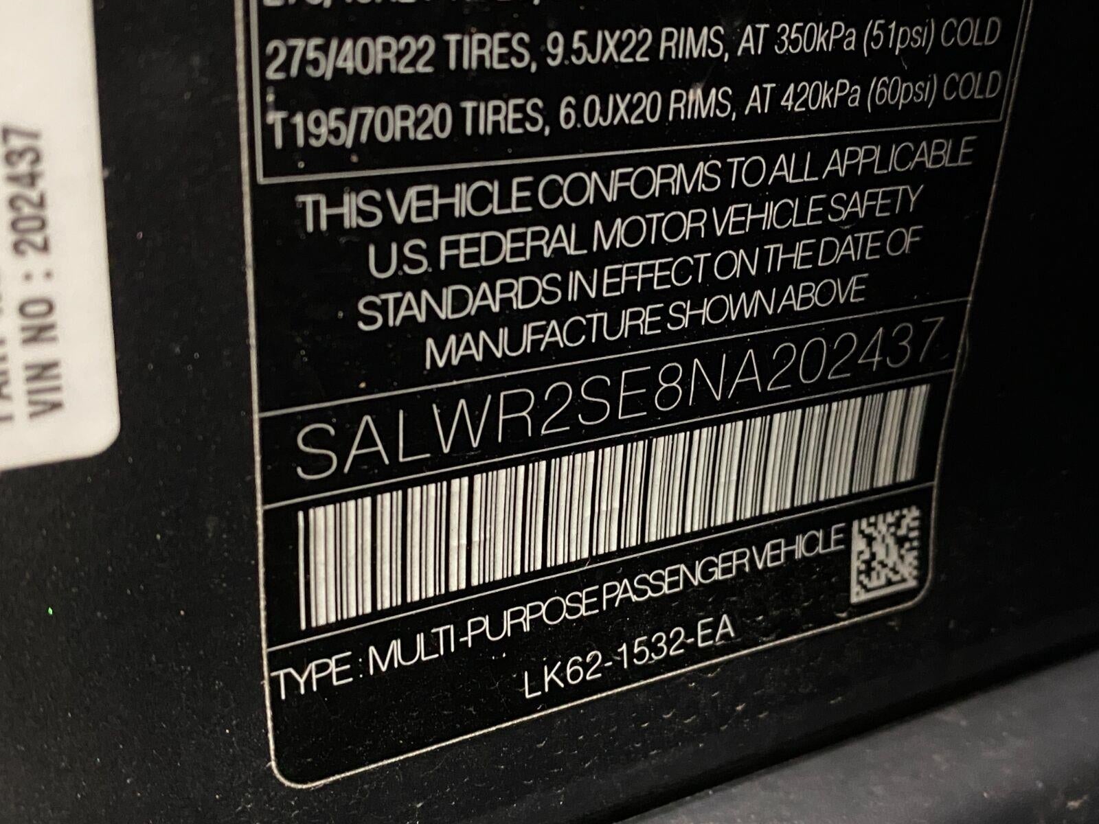 2022 Land Rover Range Rover Sport V8 Supercharged HSE Dynamic