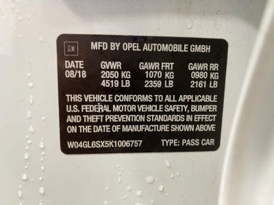 2019 Buick Regal Sportback 4dr Sdn Preferred FWD