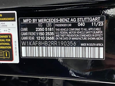 2024 Mercedes-Benz C-Class AMG® C 43 4MATIC® Sedan