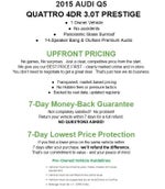 2015 Audi Q5 quattro 4dr 3.0T Prestige