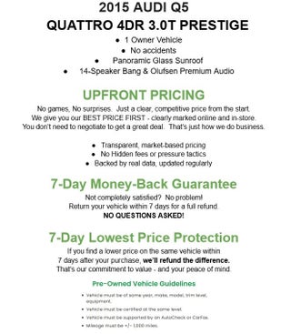 2015 Audi Q5 quattro 4dr 3.0T Prestige