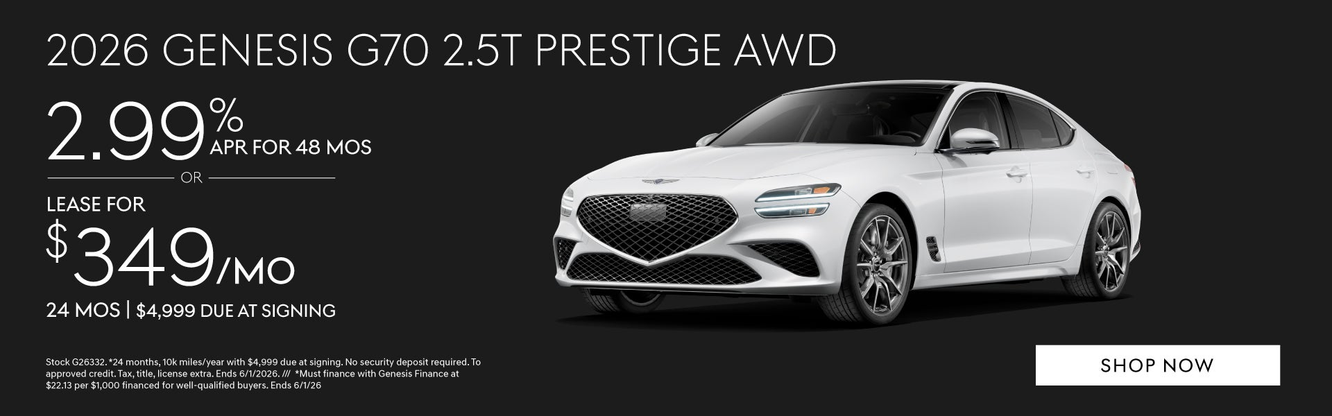 G70 2.5T PRESTIGE AWD