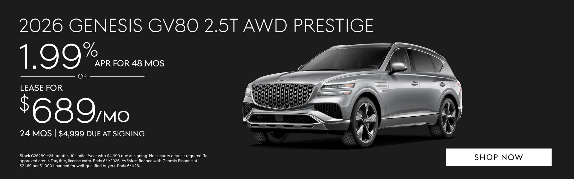 GV80 2.5T AWD PRESTIGE