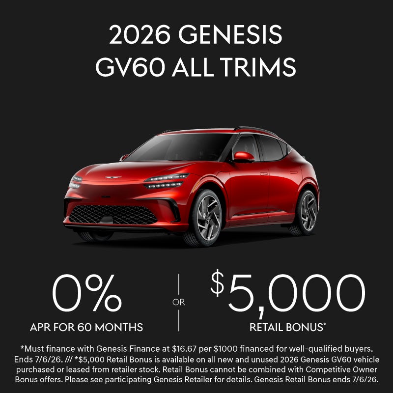 2026 Genesis GV60 All Trims