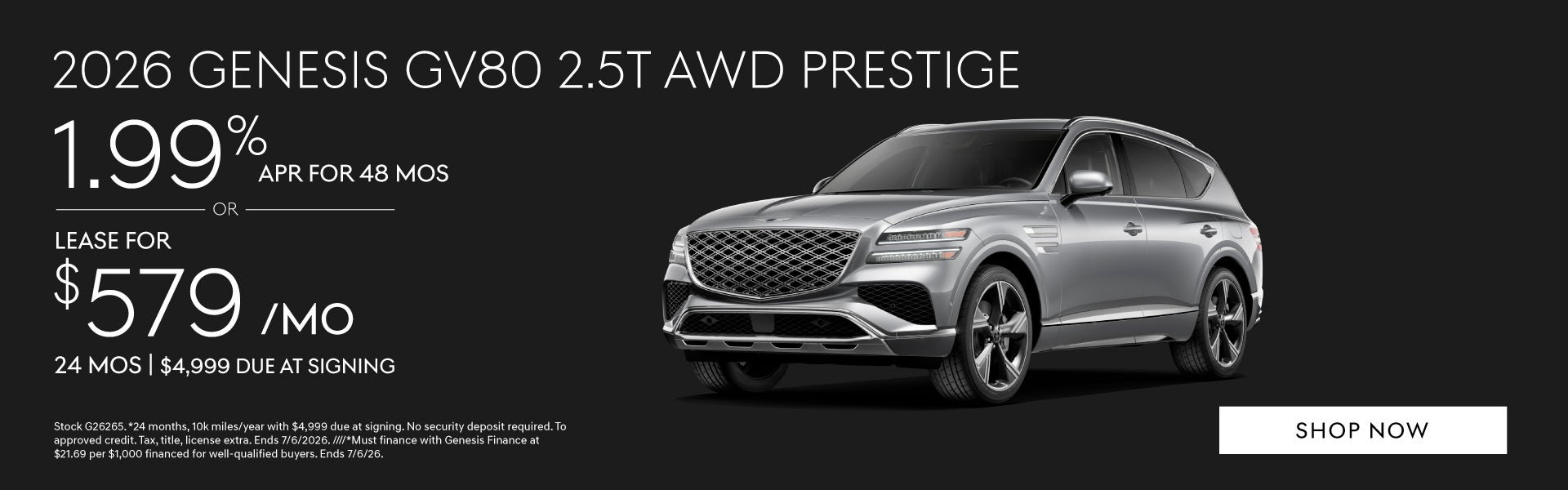 2026 Genesis GV80