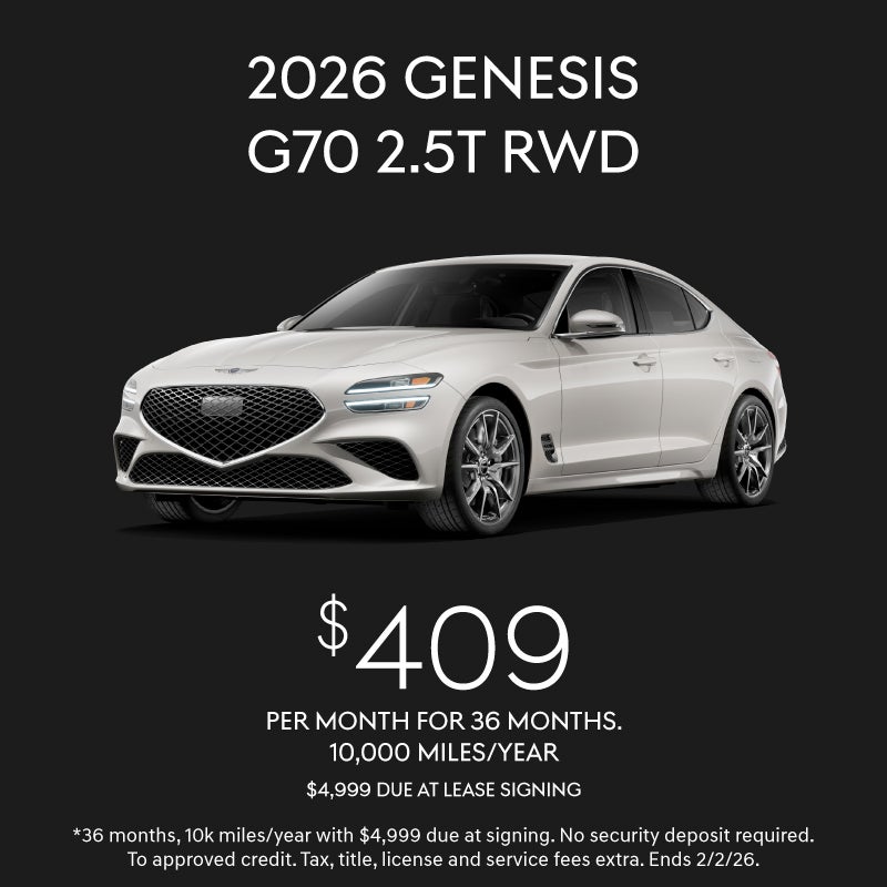 2026 Genesis G70 2.5T RWD