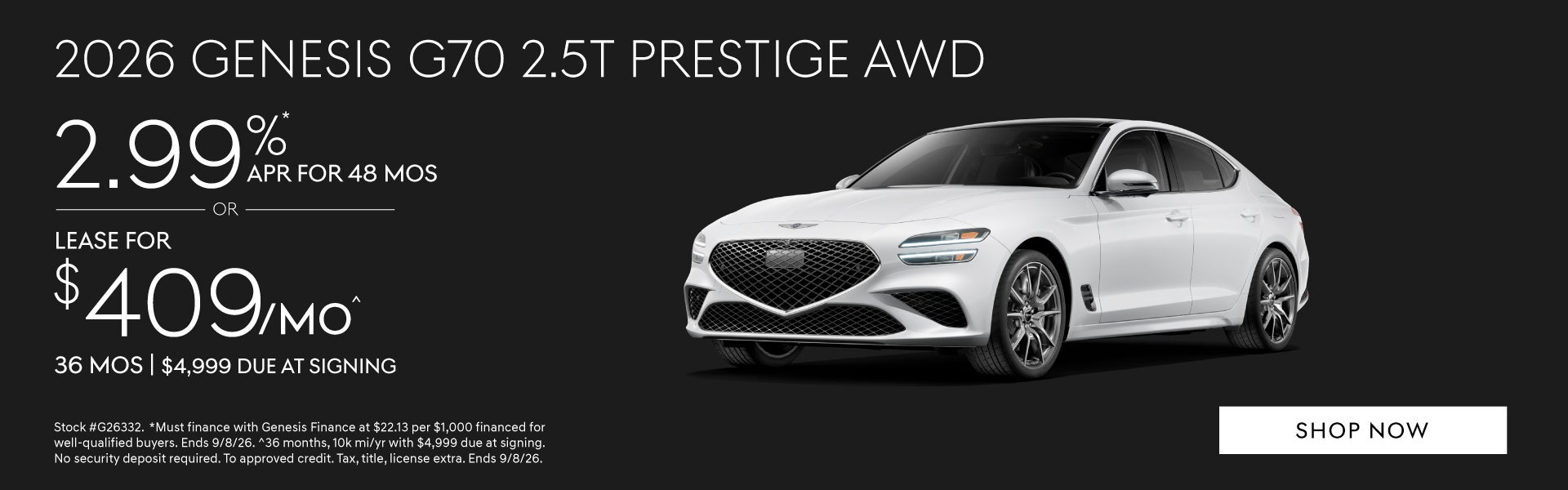 2026 Genesis G70