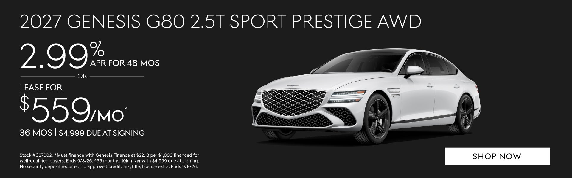 2027 Genesis G80