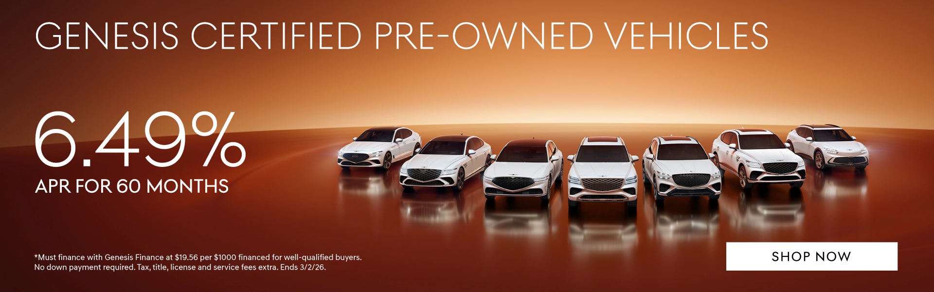 Genesis Certified Pre-Owned Vehicles
